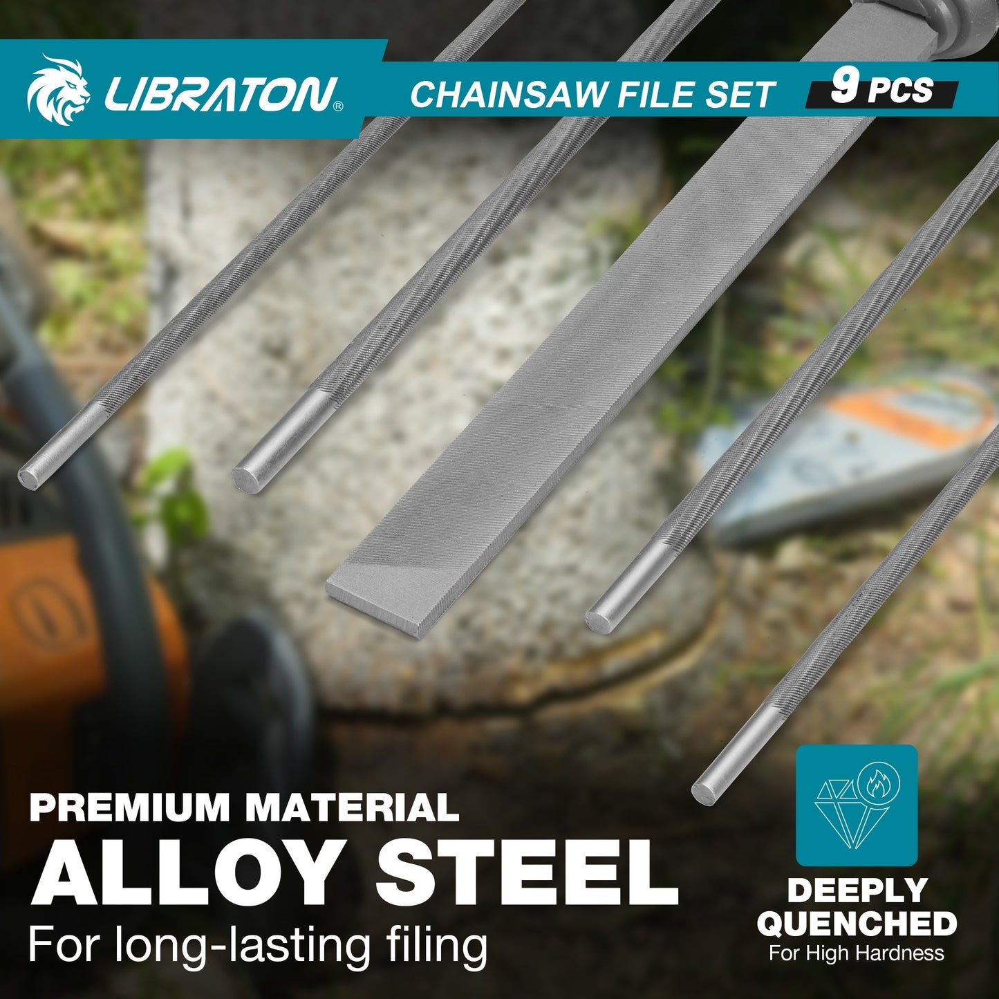 Libraton Professional Chainsaw Sharpener File Kit with Depth Gauge