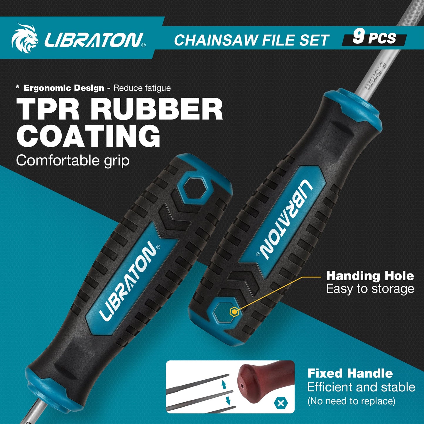 Libraton Professional Chainsaw Sharpener File Kit with Depth Gauge