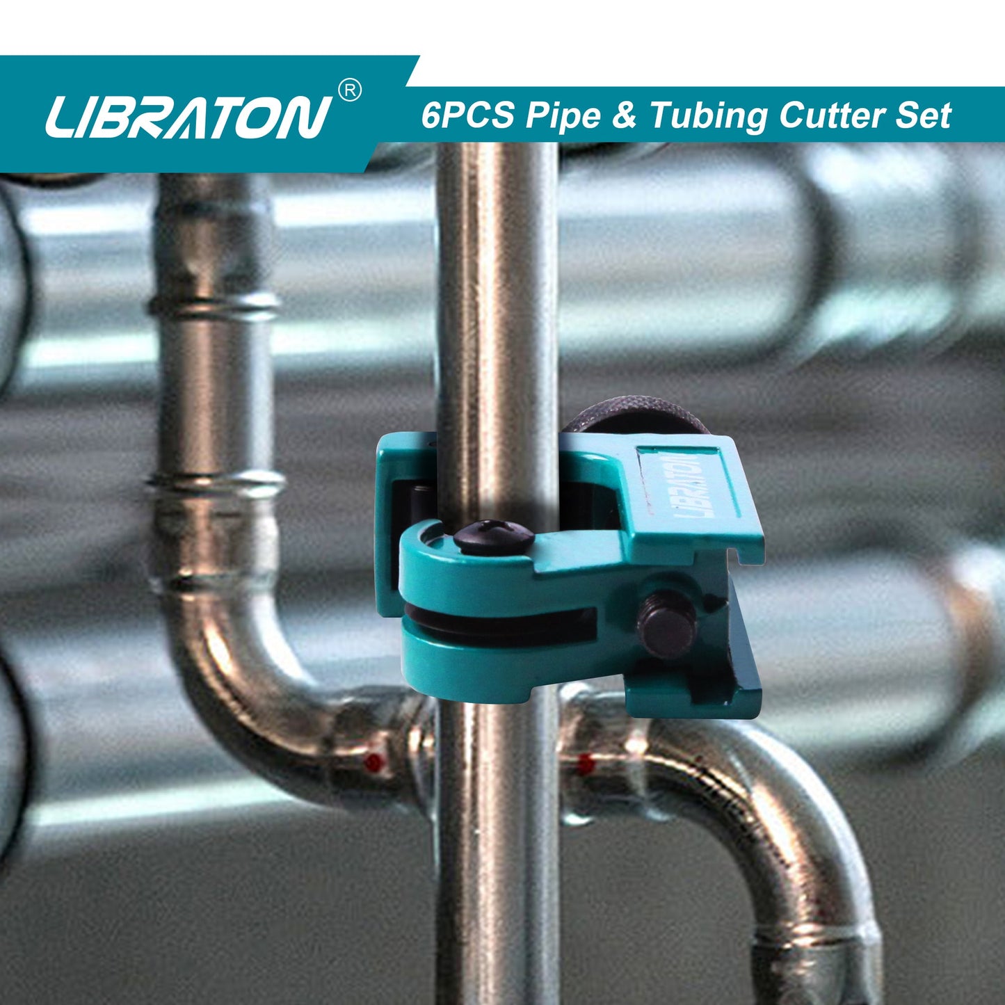 Libraton PVC/PEX Cutter Set – 1/8"–1-5/8", Spare Blade & PTFE Tape