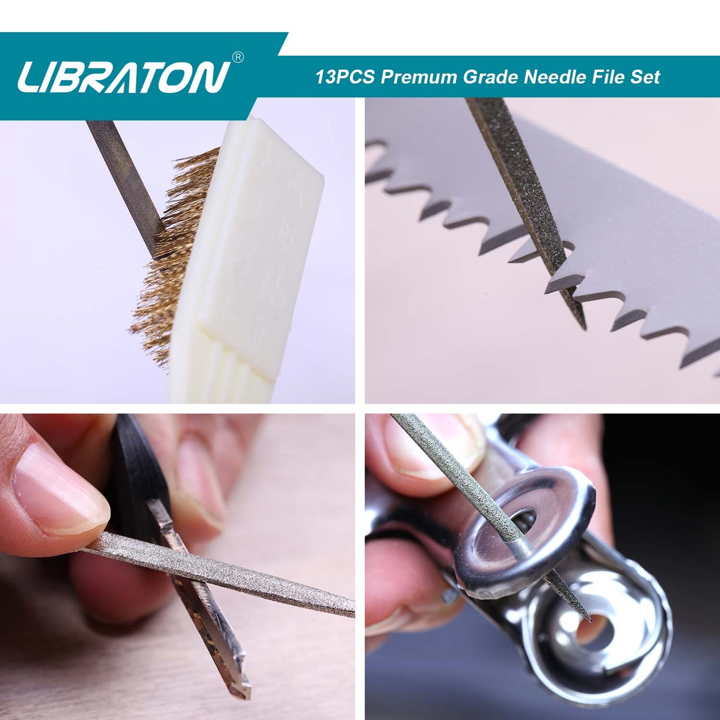 Libraton 13PCS Precision Needle & Diamond File Set