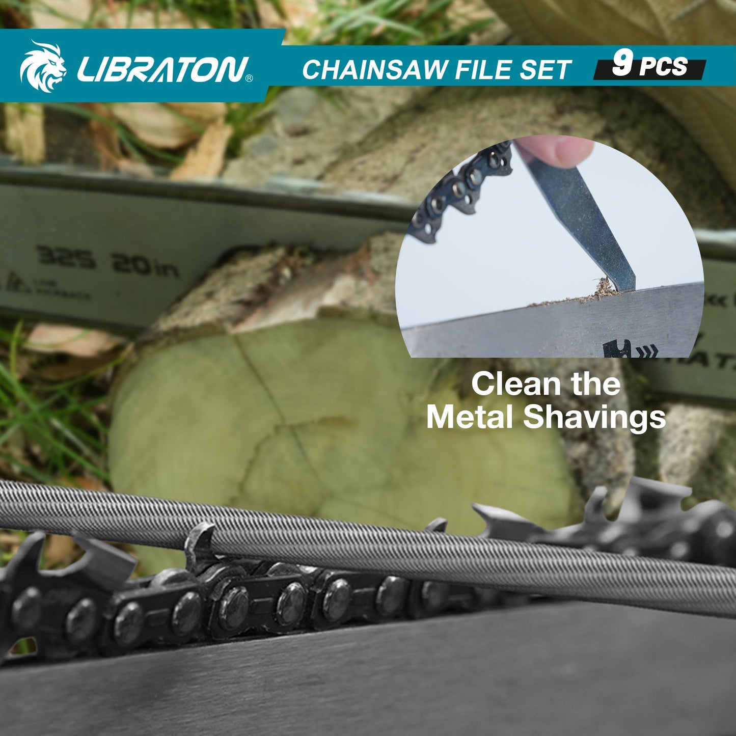 Libraton Professional Chainsaw Sharpener File Kit with Depth Gauge