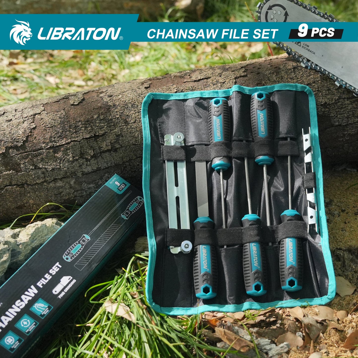 Libraton Professional Chainsaw Sharpener File Kit with Depth Gauge